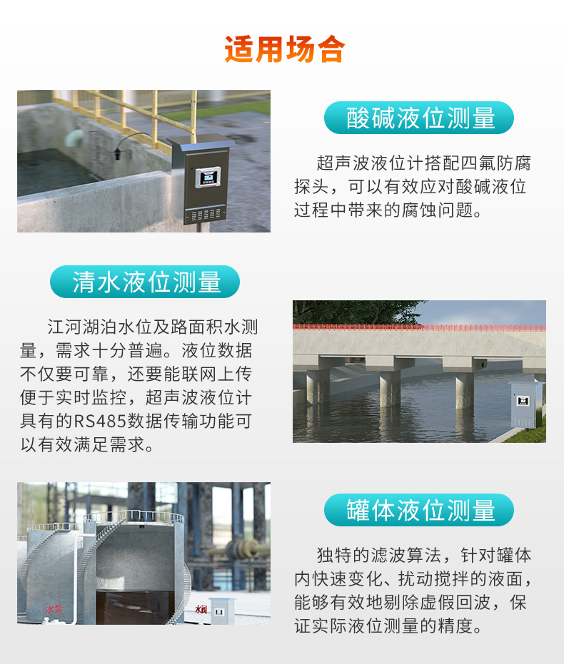 分體式超聲波液位計(jì)MIK-ULS-B產(chǎn)品應(yīng)用場合