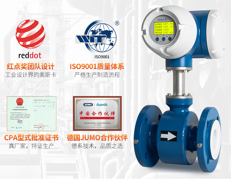 米科電磁流量計榮譽資質