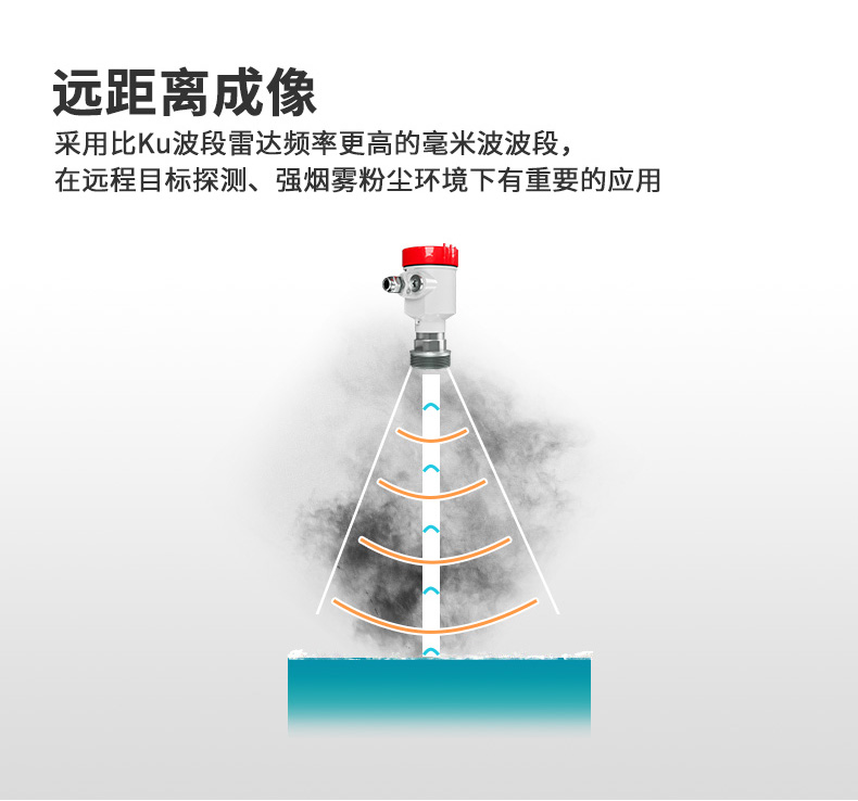 80G高頻雷達物位計遠距離成像