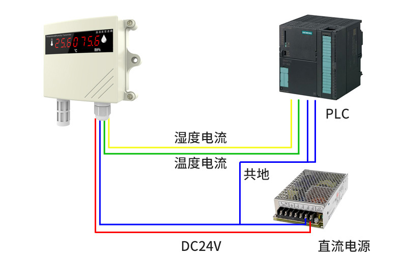 米科MIK-TH800壁掛式溫濕度變送器產(chǎn)品接線