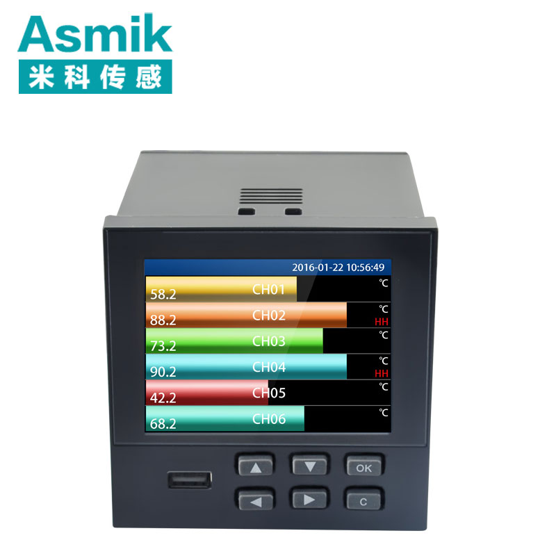 米科MIK-R9600彩屏無(wú)紙記錄儀1~18通道數(shù)據(jù)記錄儀
